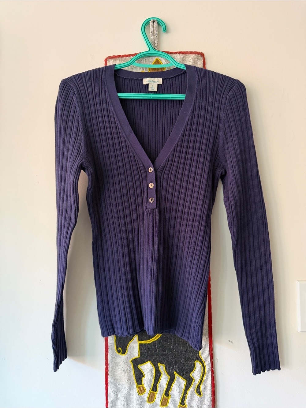 “Sundance” Lavender ribbed  Long Sleeve Cardigan Sweater